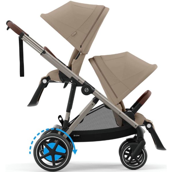 Фото - Коляска прогулочная Cybex eGazelle S TPE Almond Beige (524000547)